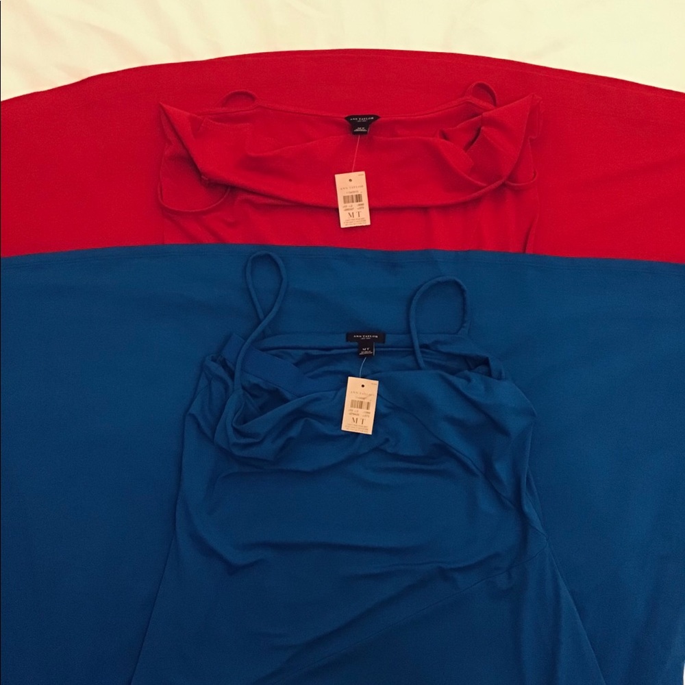 2 Full Length Ann Taylor Dresses - Size M Tall